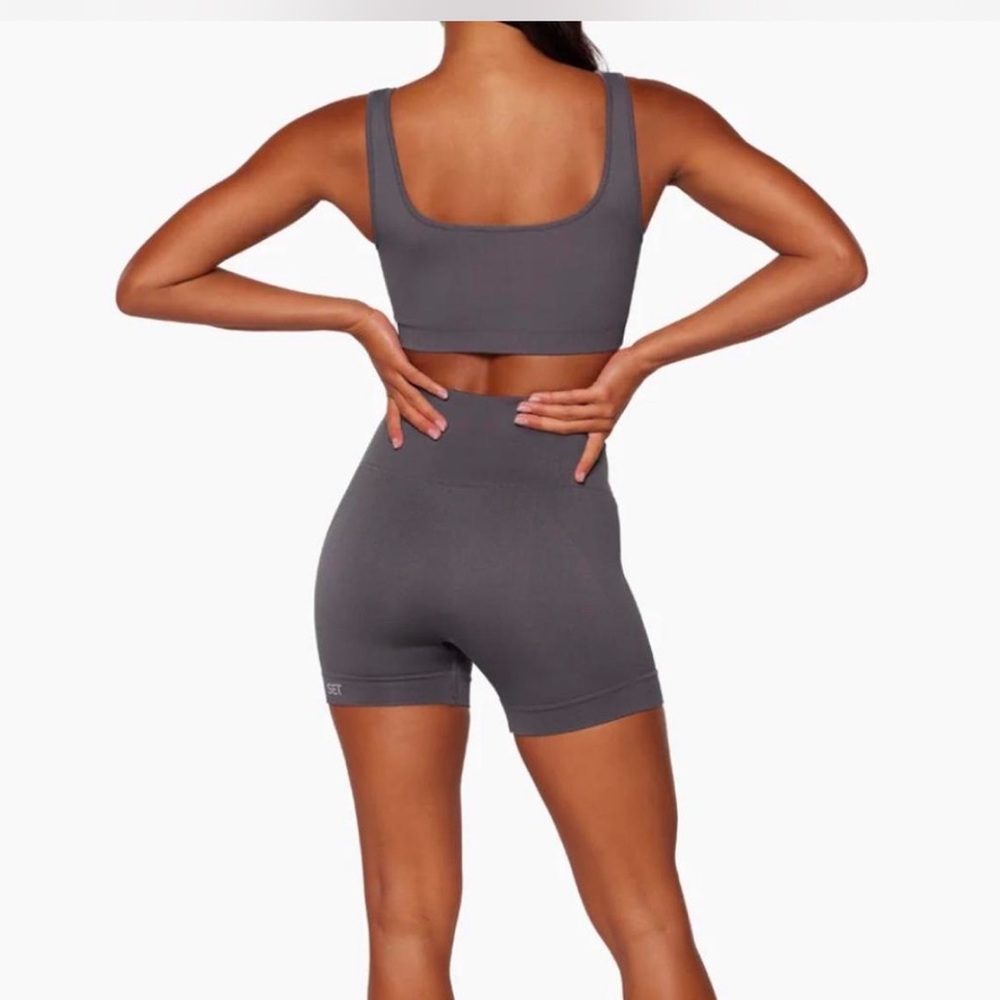 SET Active Sculptflex Power Shorts size small in sky blue color